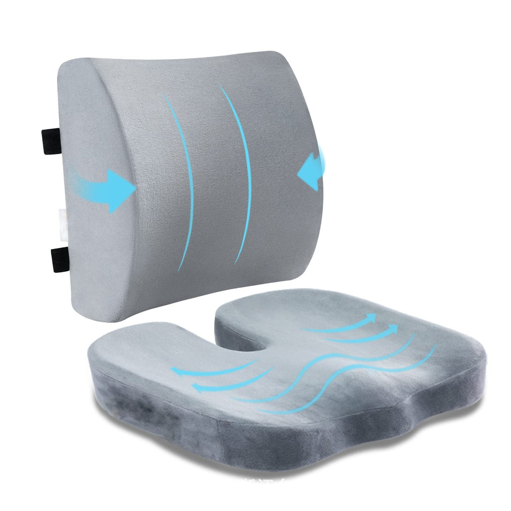 Memory Foam Office Ergonomic Seat Cushion or Car Seat